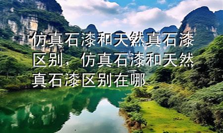 仿真石漆和天然真石漆區(qū)別，仿真石漆和天然真石漆區(qū)別在哪