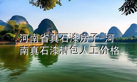 河南省真石漆房子-河南真石漆清包人工價格