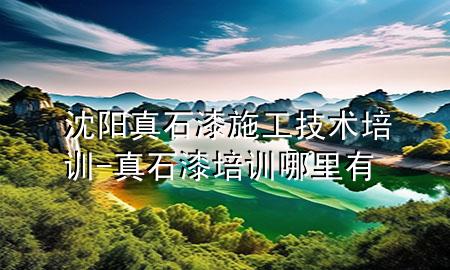 沈陽真石漆施工技術(shù)培訓-真石漆培訓哪里有