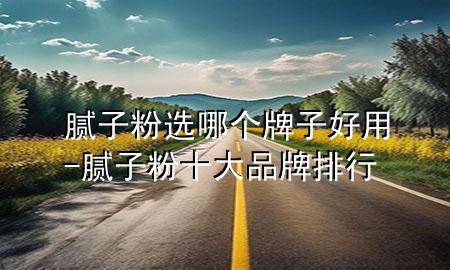 膩子粉選哪個牌子好用-膩子粉十大品牌排行