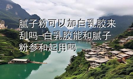 膩子粉可以加白乳膠來刮嗎-白乳膠能和膩子粉參和起用嗎
