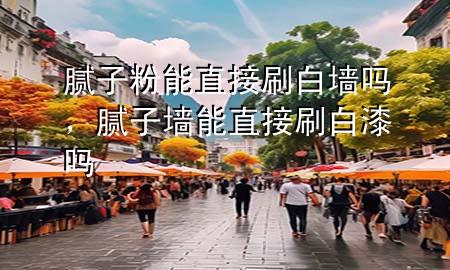 膩子粉能直接刷白墻嗎，膩子墻能直接刷白漆嗎