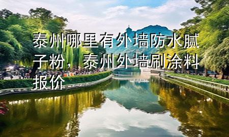 泰州哪里有外墻防水膩子粉，泰州外墻刷涂料報價