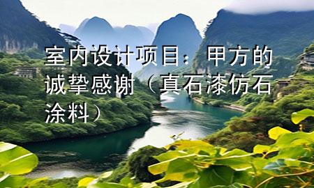 室內(nèi)設(shè)計項目：甲方的誠摯感謝（真石漆 仿石涂料）