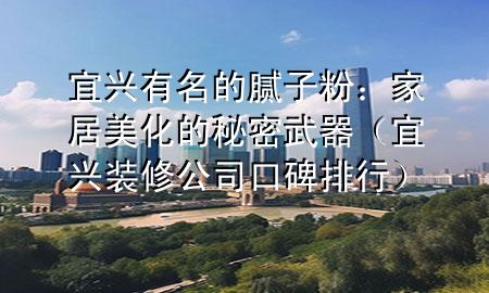 宜興有名的膩子粉：家居美化的秘密武器（宜興裝修公司口碑排行）