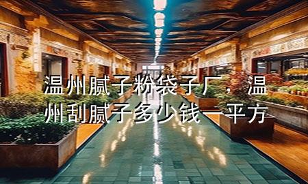 溫州膩子粉袋子廠，溫州刮膩子多少錢一平方