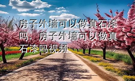 房子外墻可以做真石漆嗎，房子外墻可以做真石漆嗎視頻