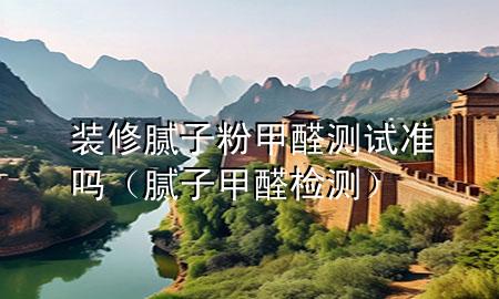 裝修膩子粉甲醛測試準嗎（膩子甲醛檢測）