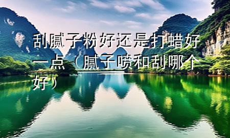 刮膩?zhàn)臃酆眠€是打蠟好一點(diǎn)（膩?zhàn)訃姾凸文膫€(gè)好）