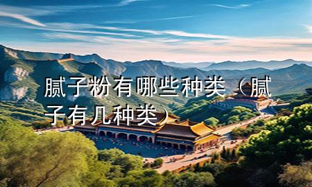 膩?zhàn)臃塾心男┓N類（膩?zhàn)佑袔追N類）