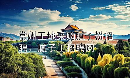 常州工地采購(gòu)膩?zhàn)臃壅衅福佔(zhàn)庸ふ衅妇W(wǎng)