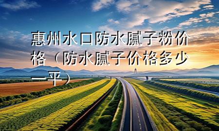 惠州水口防水膩子粉價格（防水膩子價格多少一平）