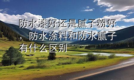 防水漆好還是膩子粉好，防水涂料和防水膩子有什么區(qū)別