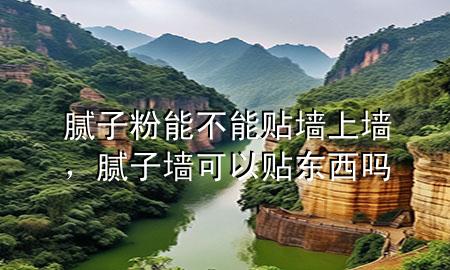 膩?zhàn)臃勰懿荒苜N墻上墻，膩?zhàn)訅梢再N東西嗎