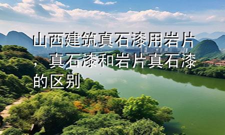 山西建筑真石漆用巖片，真石漆和巖片真石漆的區(qū)別