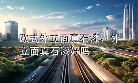 歐式外立面真石漆，外立面真石漆好嗎