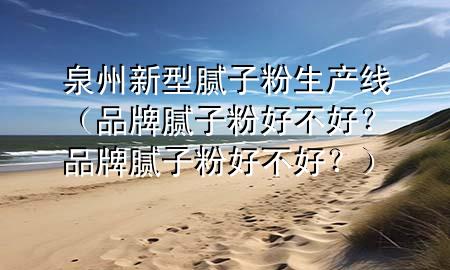 泉州新型膩子粉生產(chǎn)線（品牌膩子粉好不好？品牌膩子粉好不好？）