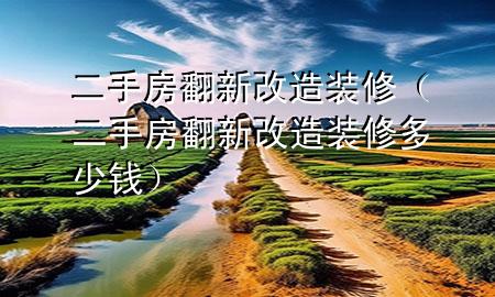 二手房翻新改造裝修（二手房翻新改造裝修多少錢）