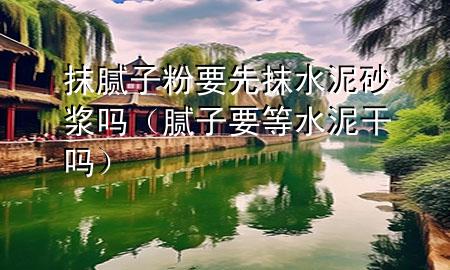 抹膩子粉要先抹水泥砂漿嗎（膩子要等水泥干嗎）