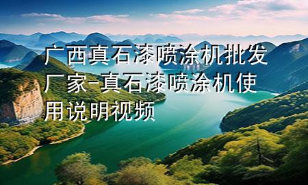 廣西真石漆噴涂機批發(fā)廠家-真石漆噴涂機使用說明視頻