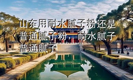 山東用耐水膩?zhàn)臃圻€是普通膩?zhàn)臃?，耐水膩?zhàn)?普通膩?zhàn)?>
             </div>
             <!--文章無圖的情況下插入一張圖片end-->
              
      <p>大家好，今天小編關(guān)注到一個(gè)比較有意思的話題，就是關(guān)于山東用耐水膩?zhàn)臃圻€是普通膩?zhàn)臃鄣膯栴}，于是小編就整理了1個(gè)相關(guān)介紹山東用耐水膩?zhàn)臃圻€是普通膩?zhàn)臃鄣慕獯穑屛覀円黄鹂纯窗伞?/p><ol type=