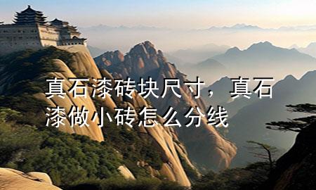 真石漆磚塊尺寸，真石漆做小磚怎么分線