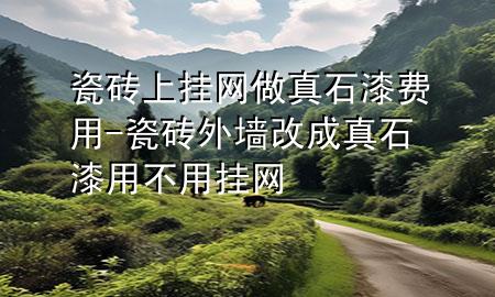 瓷磚上掛網(wǎng)做真石漆費用-瓷磚外墻改成真石漆用不用掛網(wǎng)