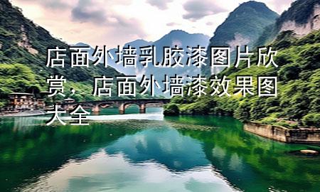 店面外墻乳膠漆圖片欣賞，店面外墻漆效果圖大全