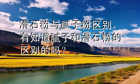 滑石粉與膩?zhàn)臃蹍^(qū)別，有知道膩?zhàn)雍突鄣膮^(qū)別的嗎？