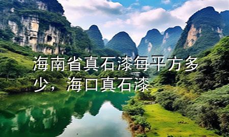 海南省真石漆每平方多少，海口真石漆